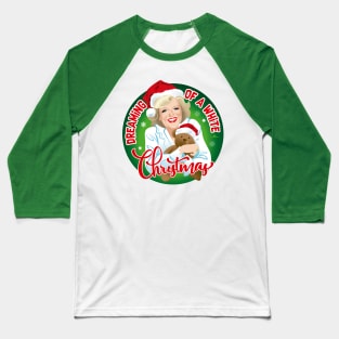 White Christmas Baseball T-Shirt